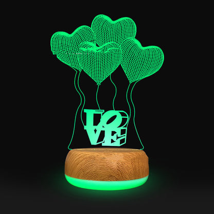 Love 3D Lamps Collection