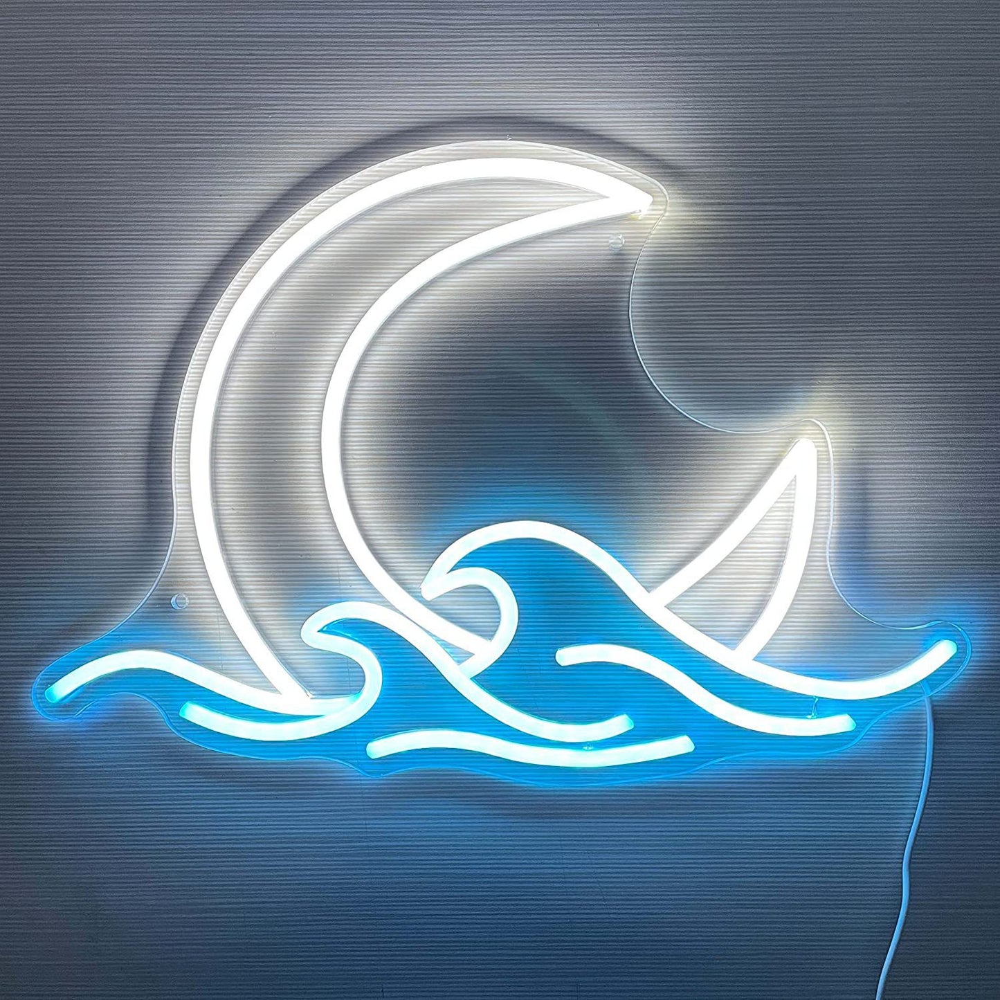 Moon Wave Neon Sign