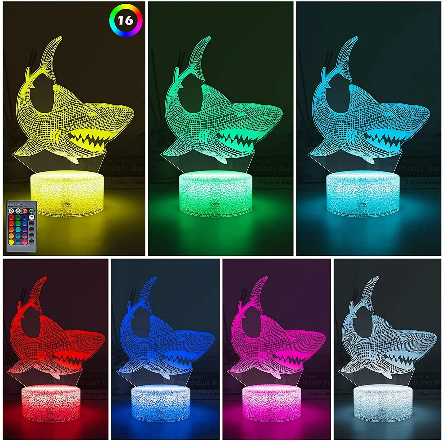 Shark 3D Lamp