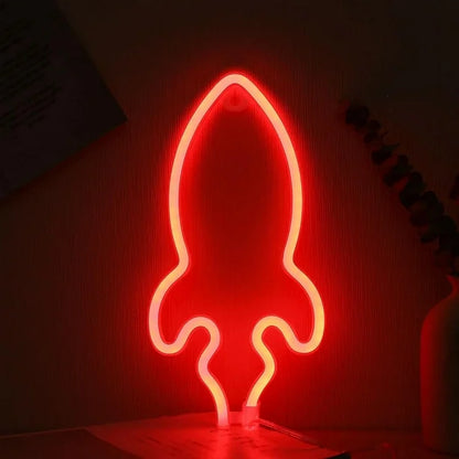 Rocket Neon Sign