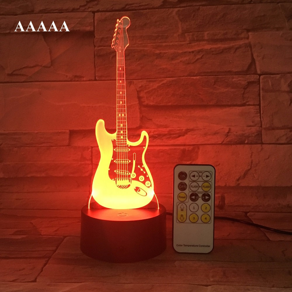 Guitar 3D Lamp