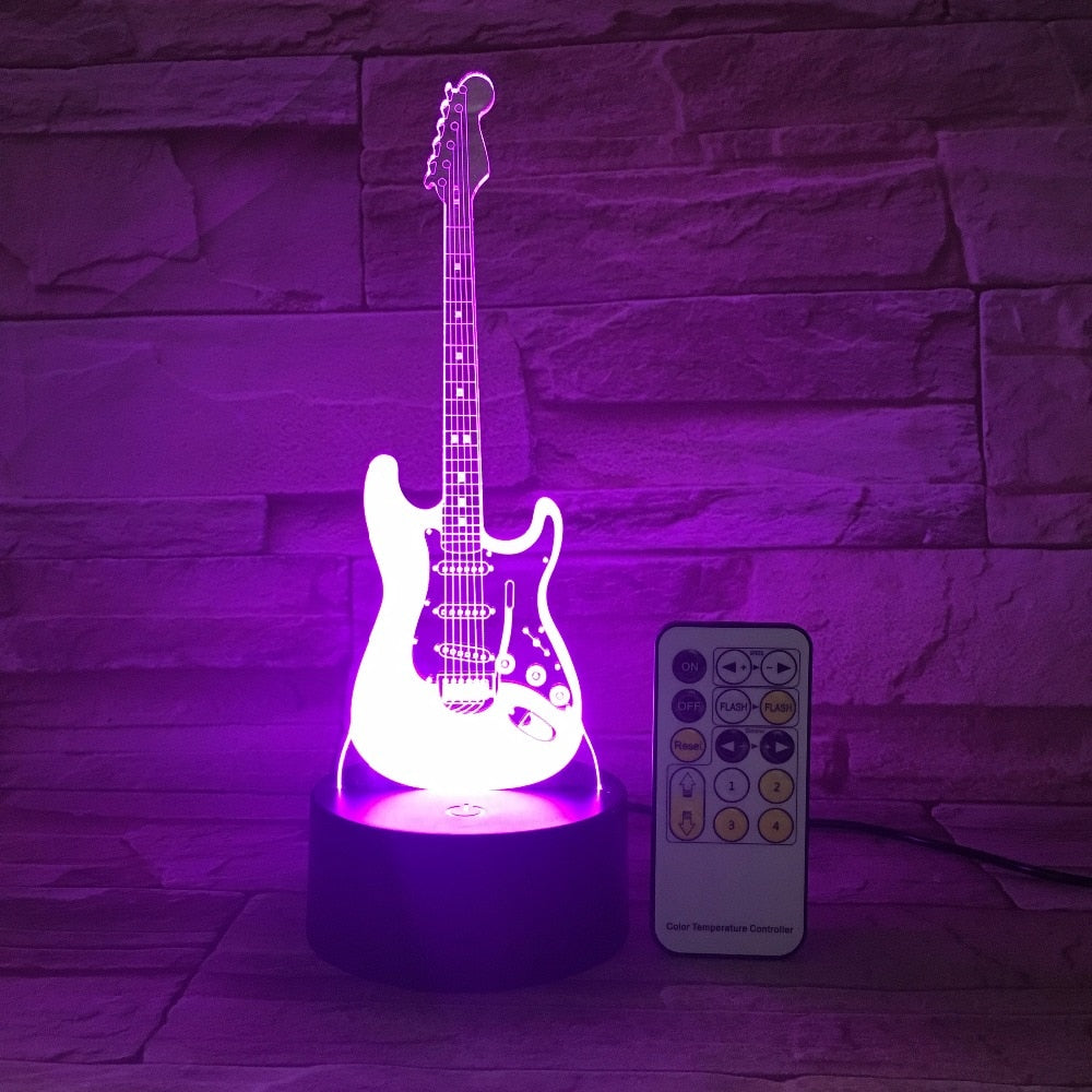 Guitar 3D Lamp